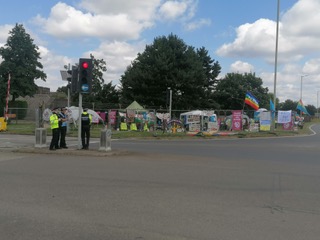 The Peace Camp and Vigil at RAF Lakenheath continues – 18th July